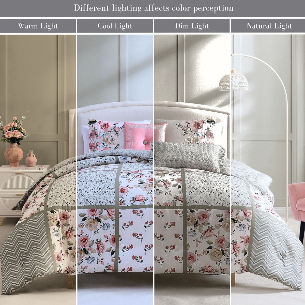  Bebejan Bebejan Sage Serenity 5 Piece Reversible Comforter Set - QUEEN - Bonton