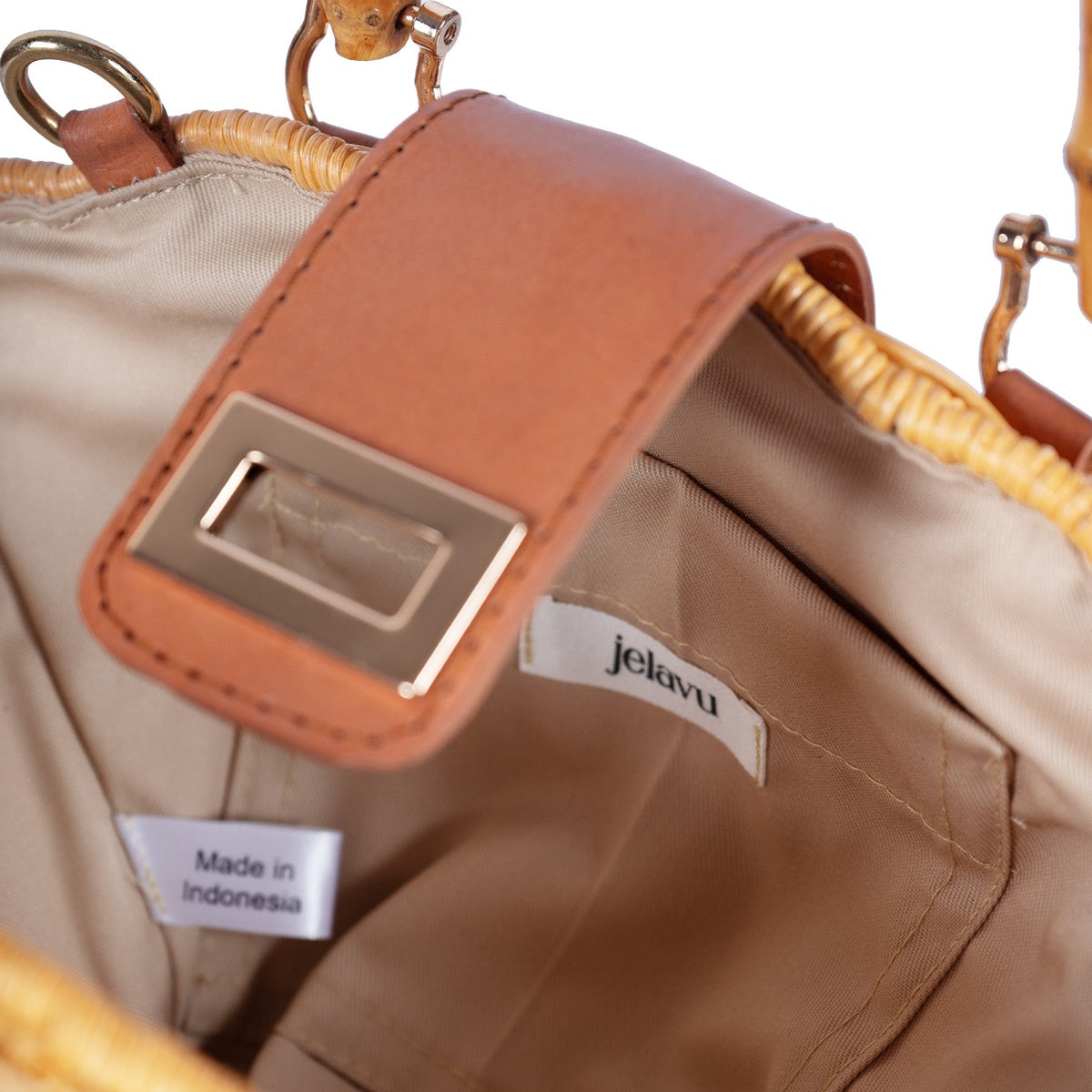  Jelavu Jelavu Maree Bamboo Women Crossbody Bag - Tan / One Size - Default Title - Bonton
