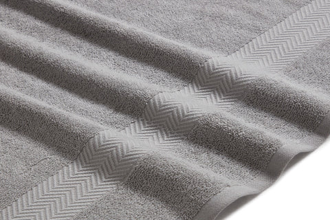 Kathy Ireland 6 Piece Chevron Jacquard Towel Set With Lets Dry