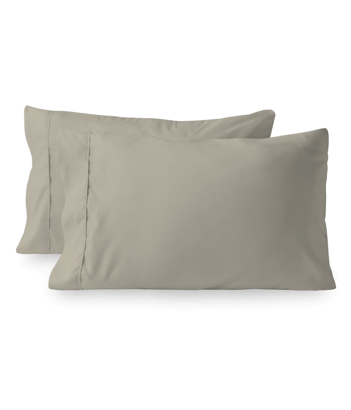  Purity Home Cotton 400 Thread Count Percale Pillowcases Set of 2 Tan - Tan - Bonton