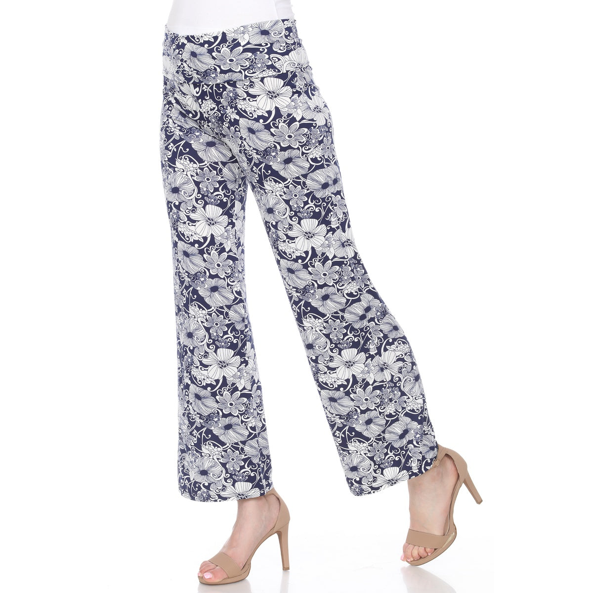  White Mark Floral Paisley Palazzo Pants - XL - Bonton