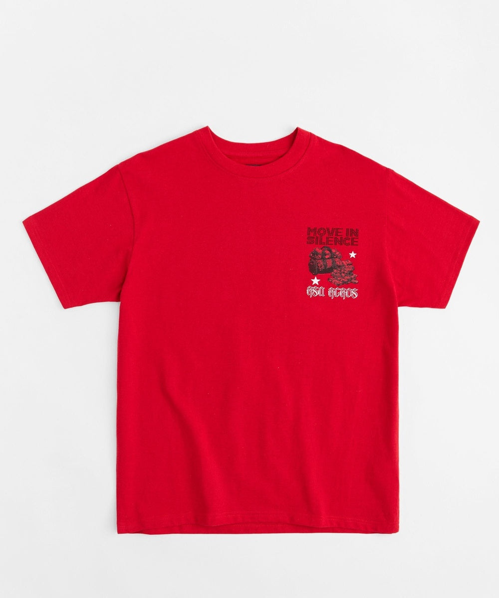  Reason Clothing Hustle Over Hype Short Sleeve Tee - Red - RED - Bonton