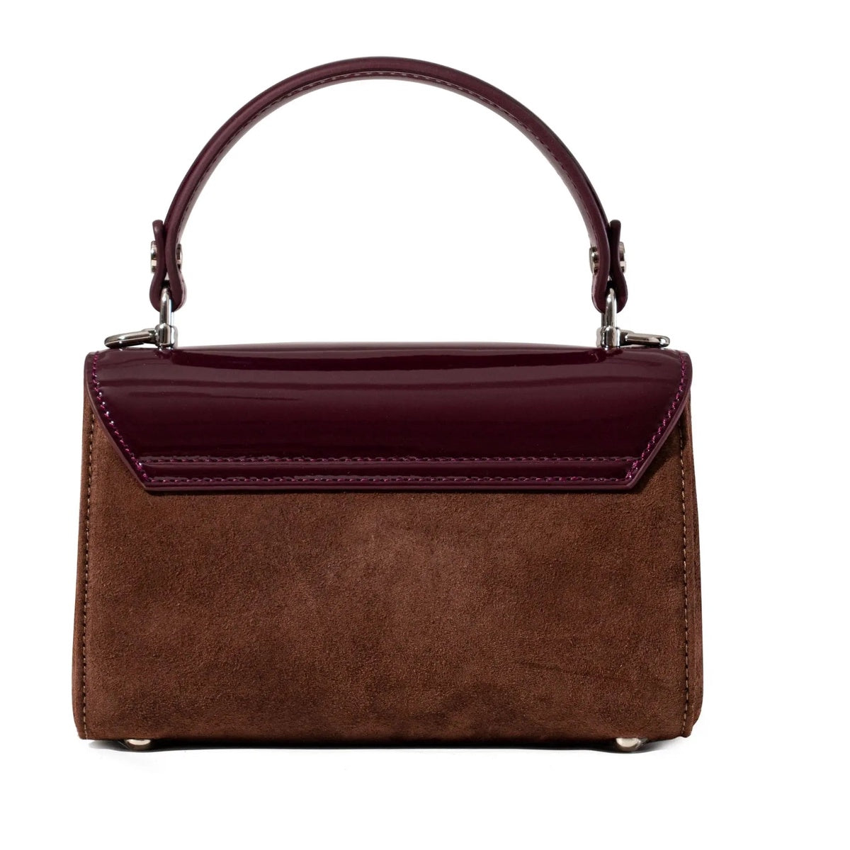  Jurgi Lili Bag - Mulberry Patent & Suede - Brown - Bonton