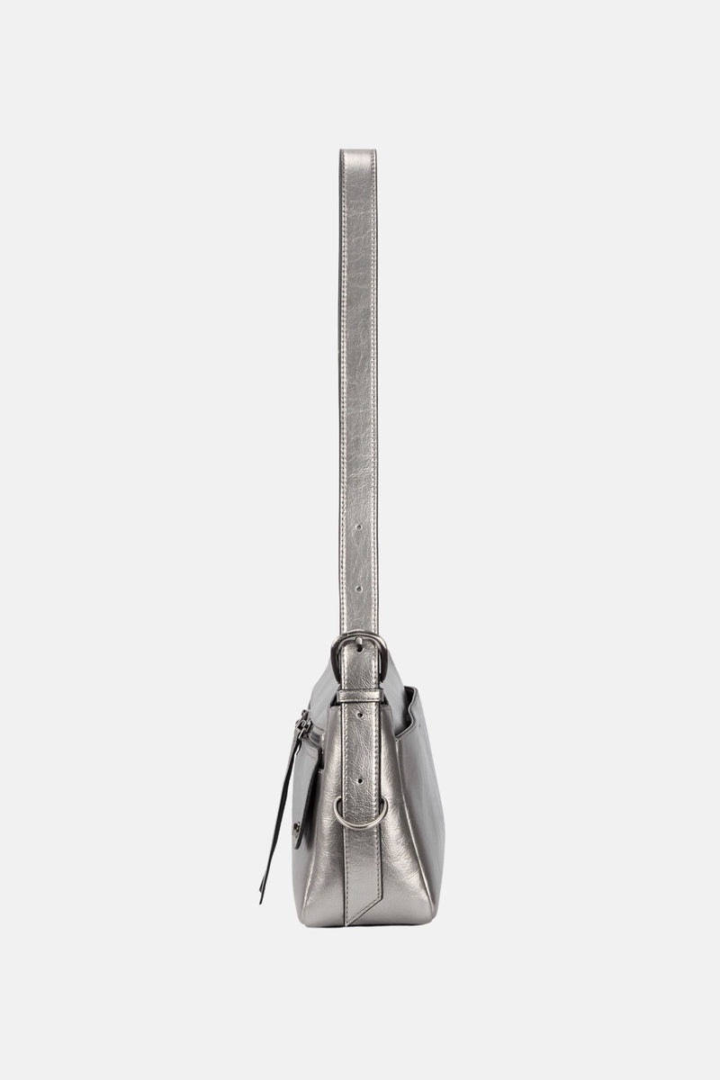  Oryany Oryany - Moto Shoulder Medium Should Bag Handbags - Pewter / One Size - Default Title - Bonton