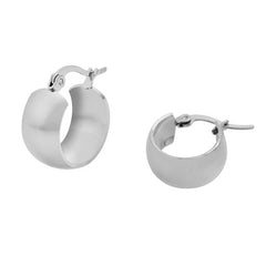 Classic Wide Rounded Hoop Earrings