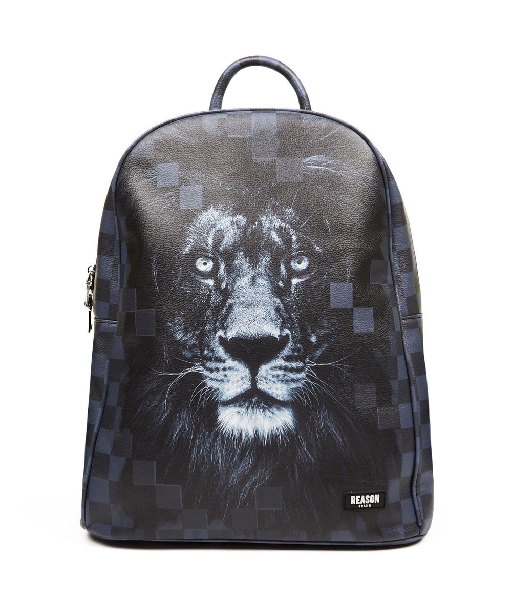  Reason Clothing Lion Waits Backpack - Black - BLACK - Bonton