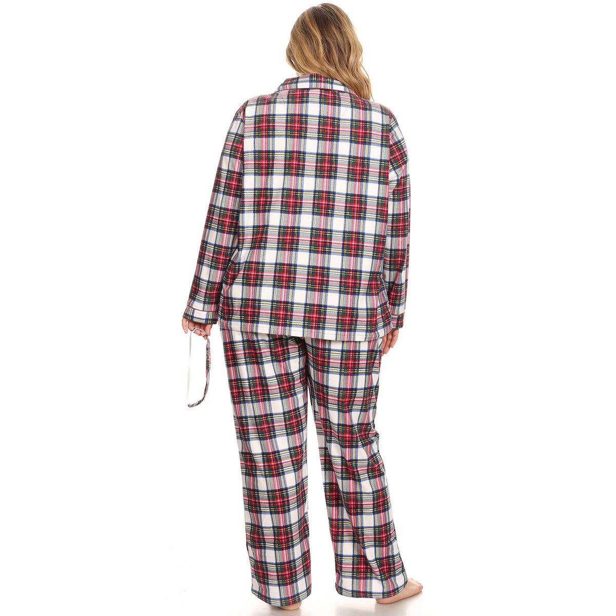  White Mark Plus Size Three-Piece Pajama Set - 4X - Bonton