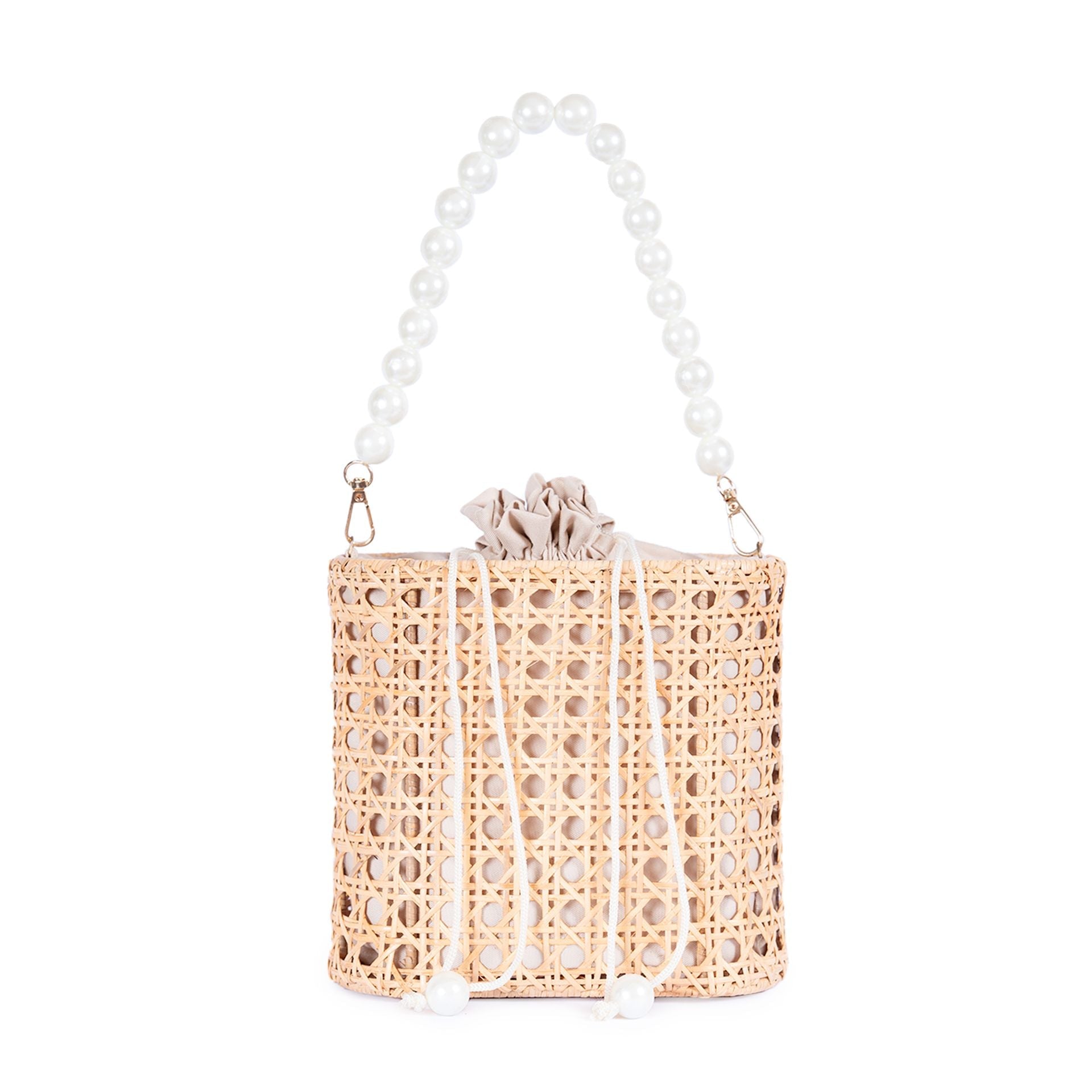  Jelavu Amalfi - Small Satchel - Natural/Pearl - Bonton