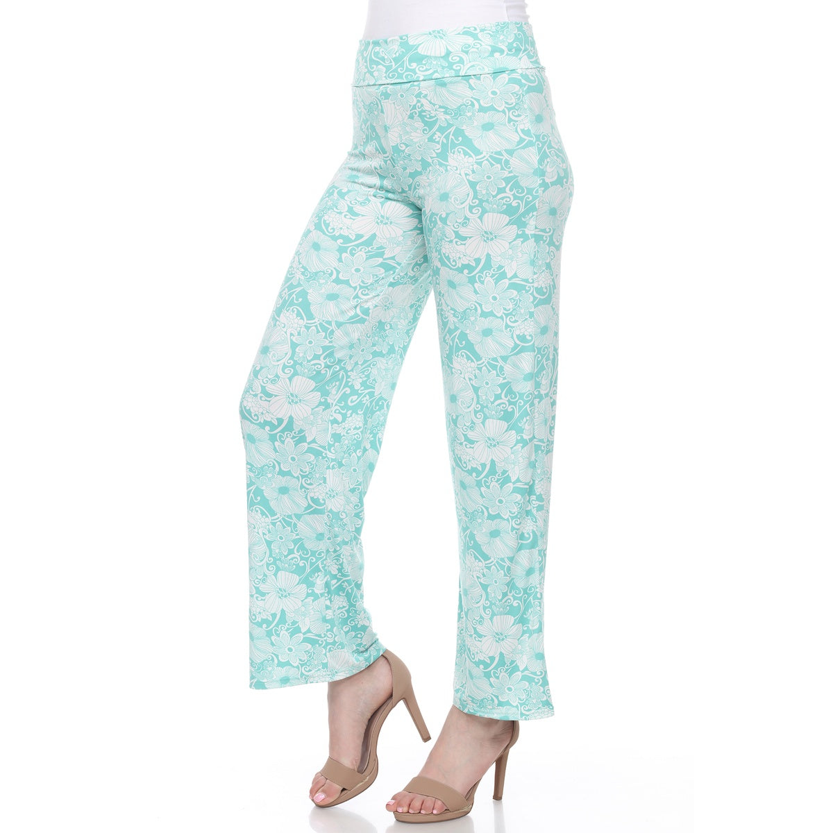  White Mark Floral Paisley Palazzo Pants - XL - Bonton