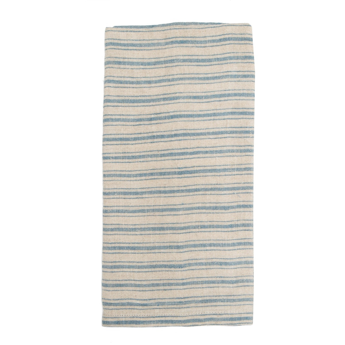  Caravan Boat Stripe Towels, Set of 2 - White & Blue - Bonton