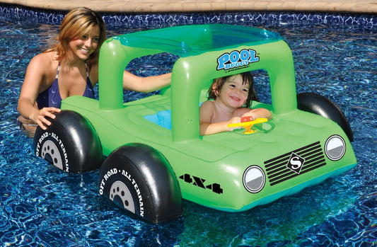 Swimming Pool All Terrain Vehicle Float for Children - 41" - Green