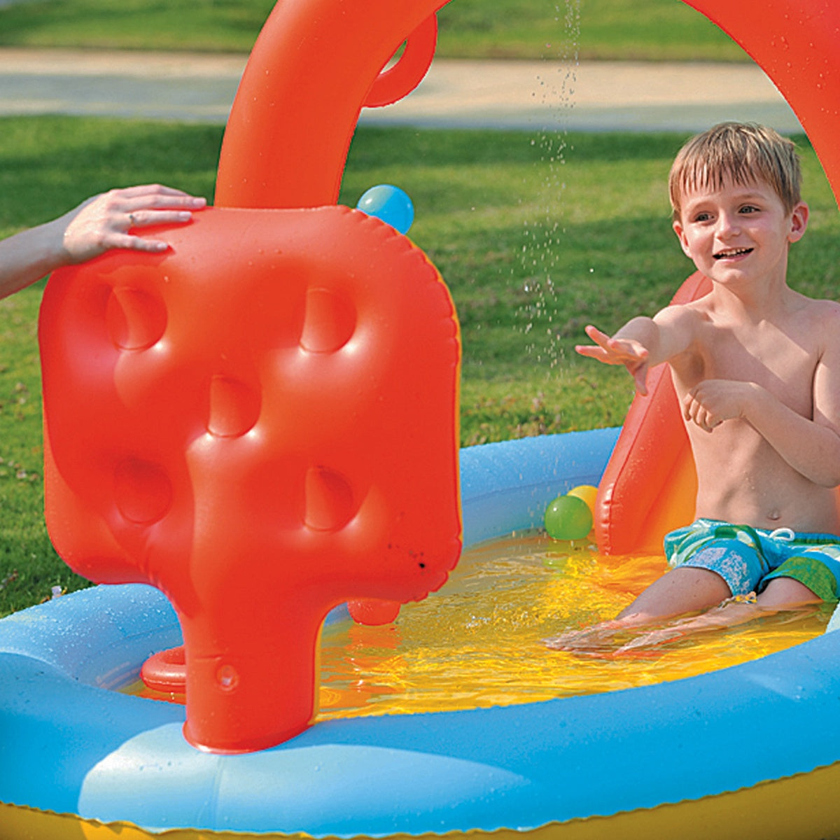  Pool Central 7.25' Inflatable Children's Interactive Water Play Center - Default Title - Bonton