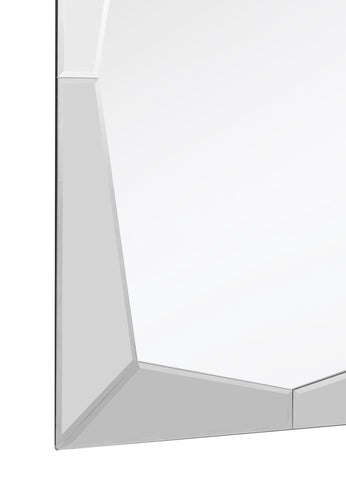 Queen Etched Beveled Bathroom/Vanity Mirror