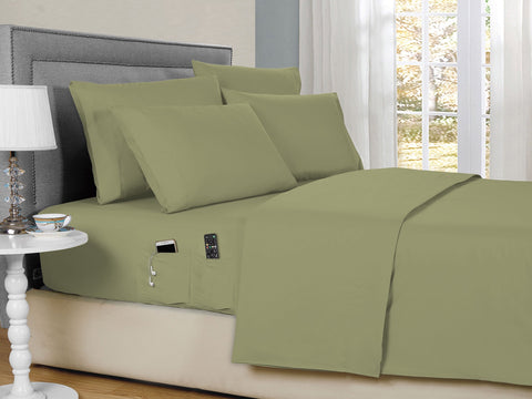 Kathy Ireland 6-Piece Smart Pocket Sheet Sets W/ Side Pocket