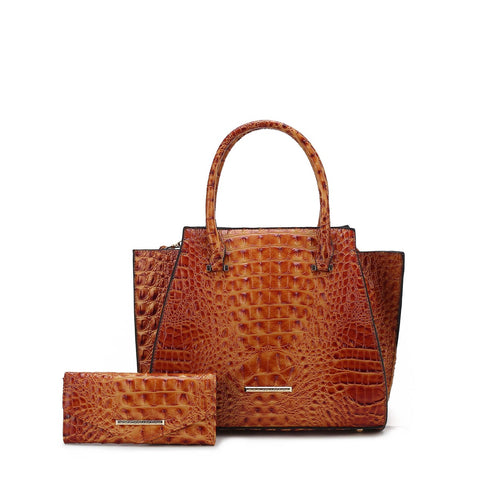 Viridiana Croc Tote Bag and Set