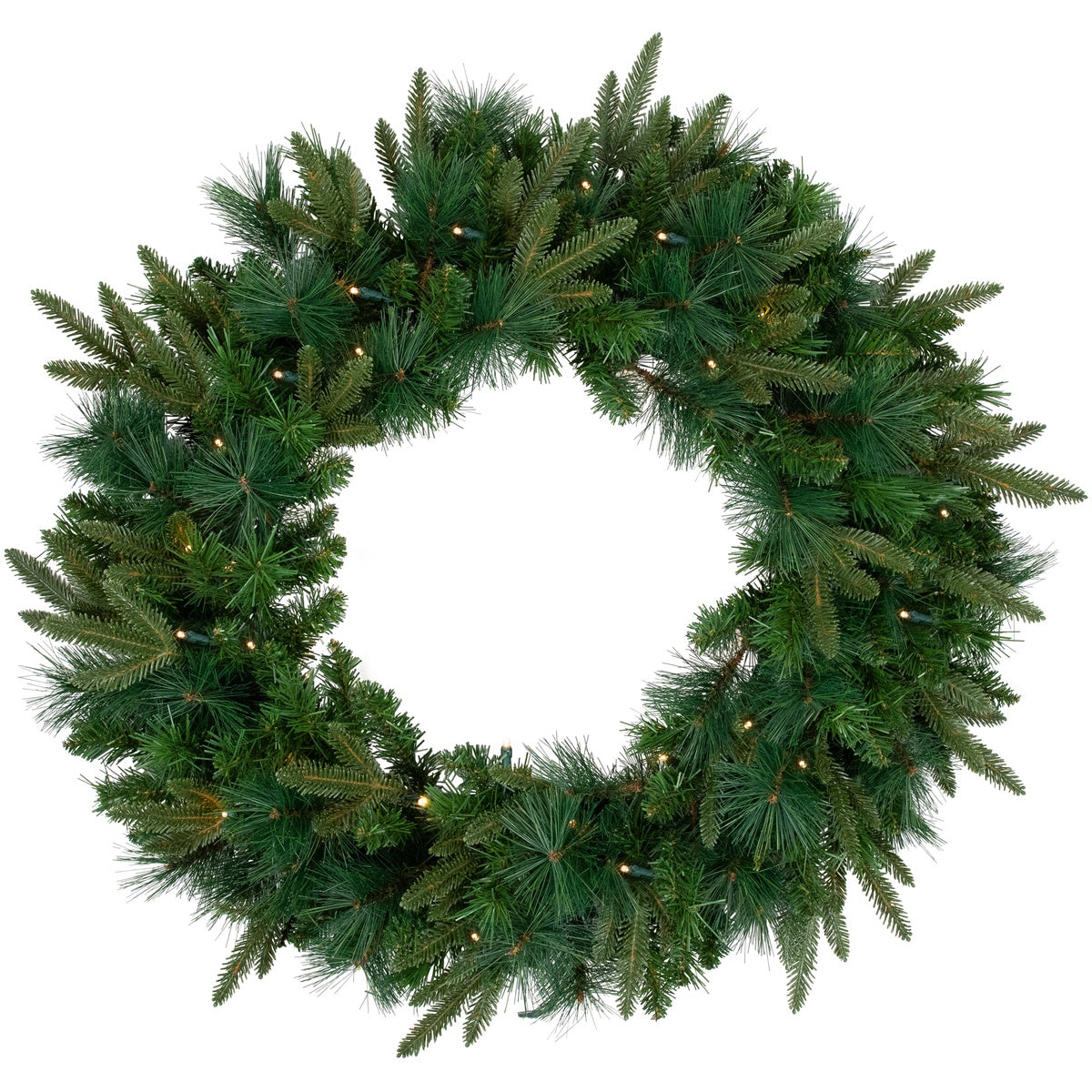  Northlight Real Touch™? Pre-Lit Rosemary Emerald Angel Pine Artificial Christmas Wreath - 30