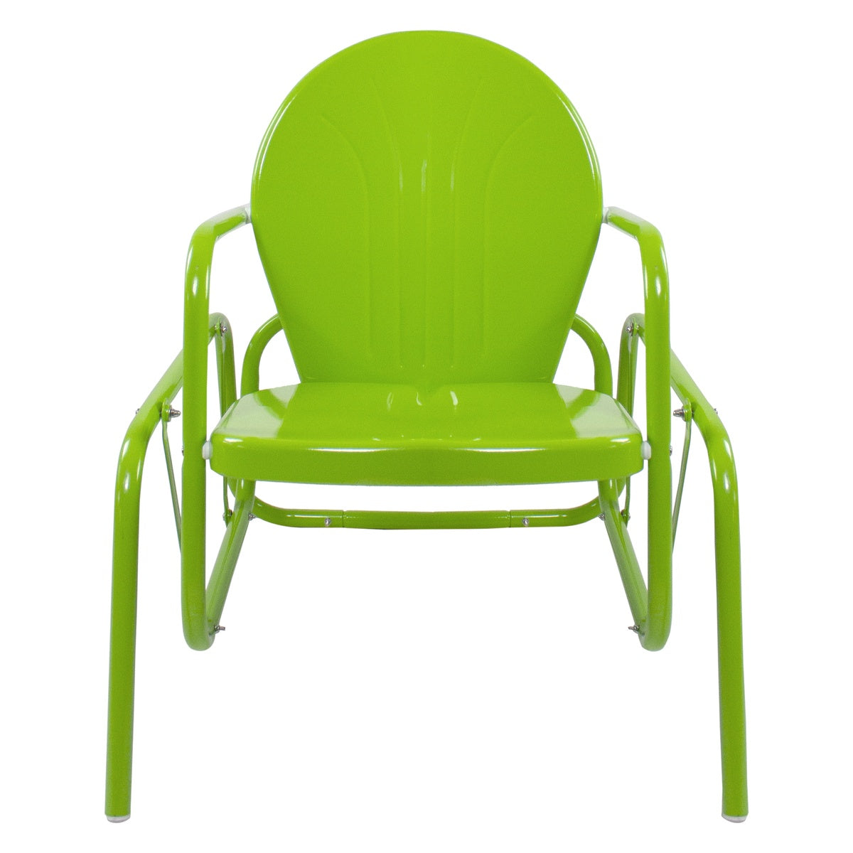  Northlight Outdoor Retro Metal Tulip Glider Patio Chair  Lime Green - Lime Green - Bonton