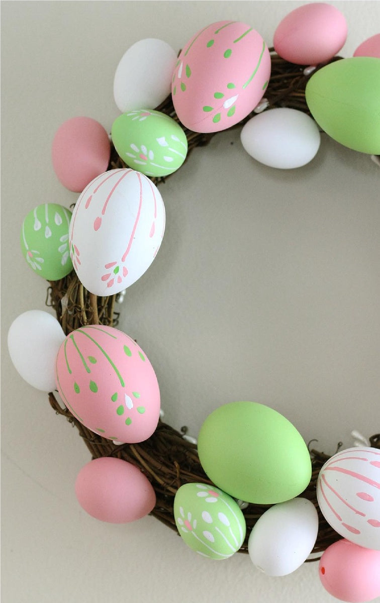  Northlight Easter Egg Grapevine Wreath - 10