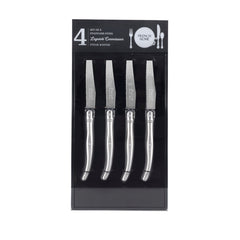 Laguiole Connoisseur 4-Piece Steak Knife Set With Stainless-Steel Handles