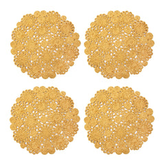 Daisy Jute 15" Round Placemat - Set of 4