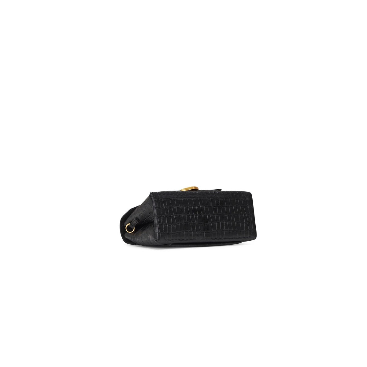  Oryany Lottie Flap Croco Crossbody - Black - Bonton
