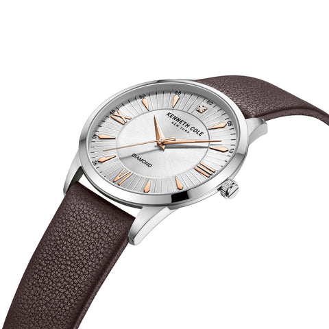 Kenneth Cole New York Mens Diamond Dial Watch