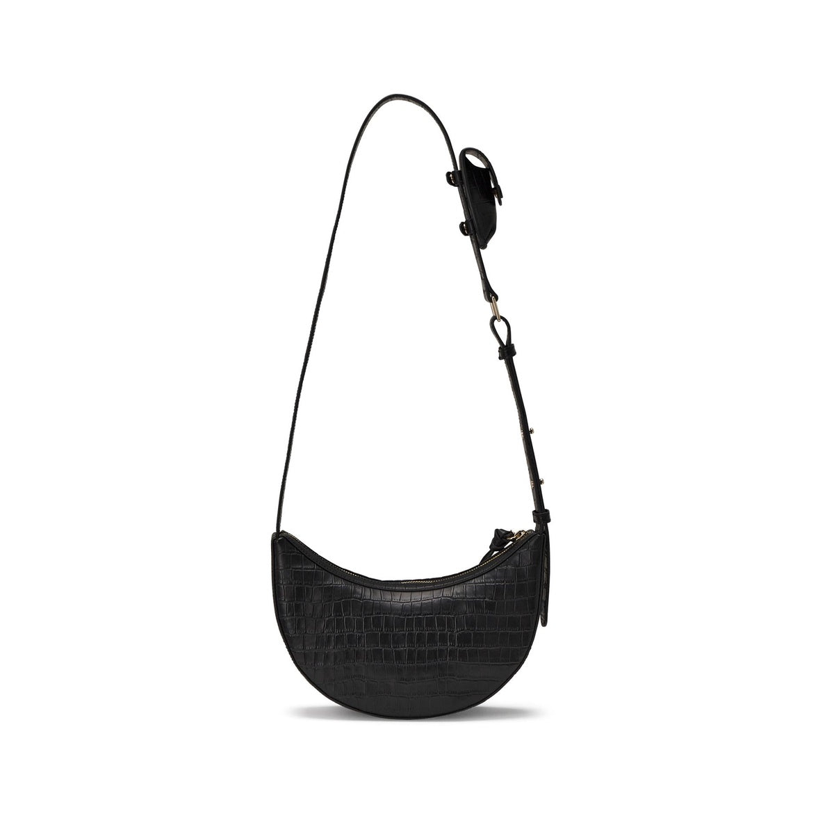  Oryany Rookie Croco  - Classic Medium Crossbody - Leaf Olive - Bonton