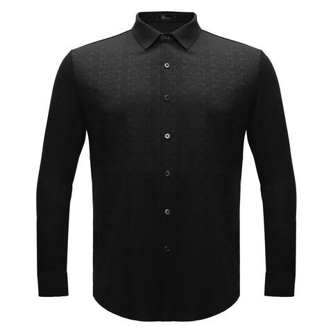 Power Flex Button-Up Shirt BLACK