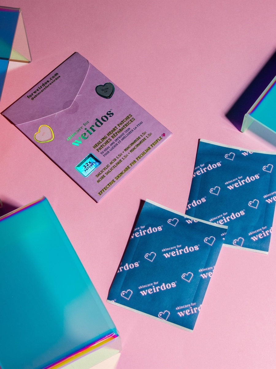  Skincare for Weirdos 32 Healing Heart Pimple Patches - Default Title - Bonton