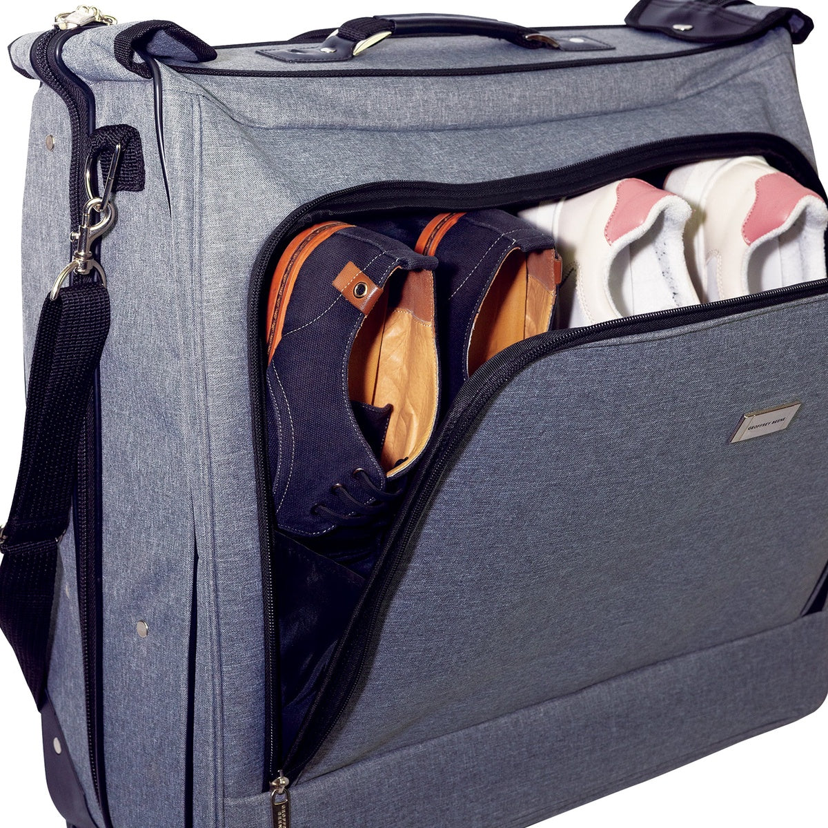  Geoffrey Beene Geoffrey Beene Rolling Garment Carrier Luggage, Gray - Default Title - Bonton