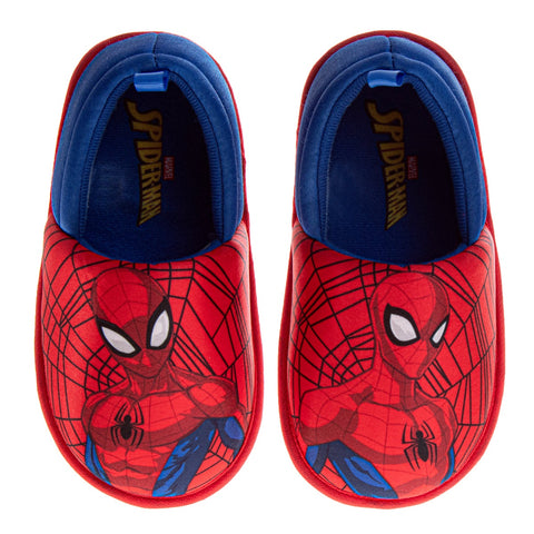 Marvel Spiderman Boys Slippers  the Amazing Spidey House Shoes Indoor Cozy Plush Slippers Size Toddlers