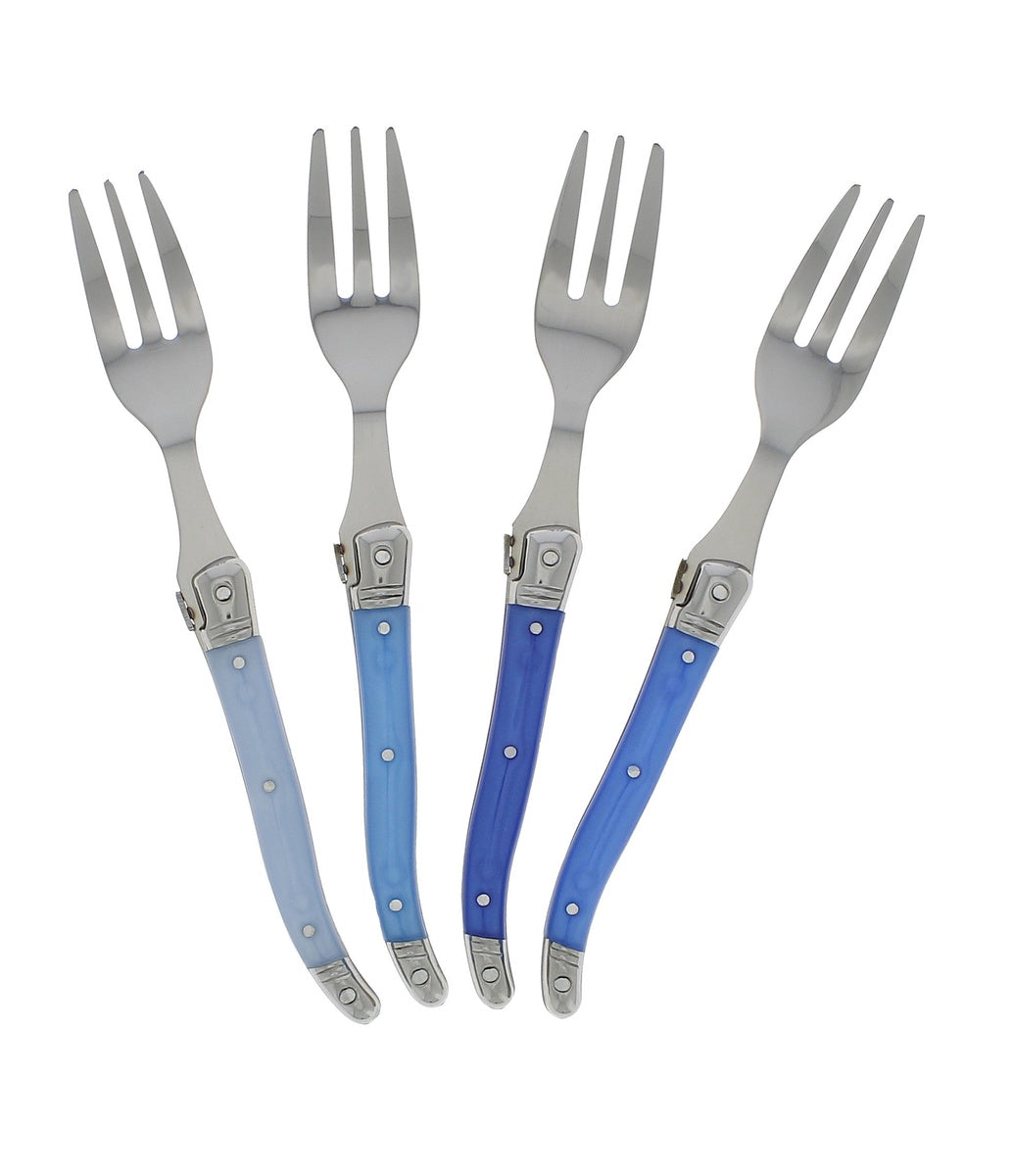  French Home Set of 4 Laguiole Shades of Blue Cake Forks - Default Title - Bonton