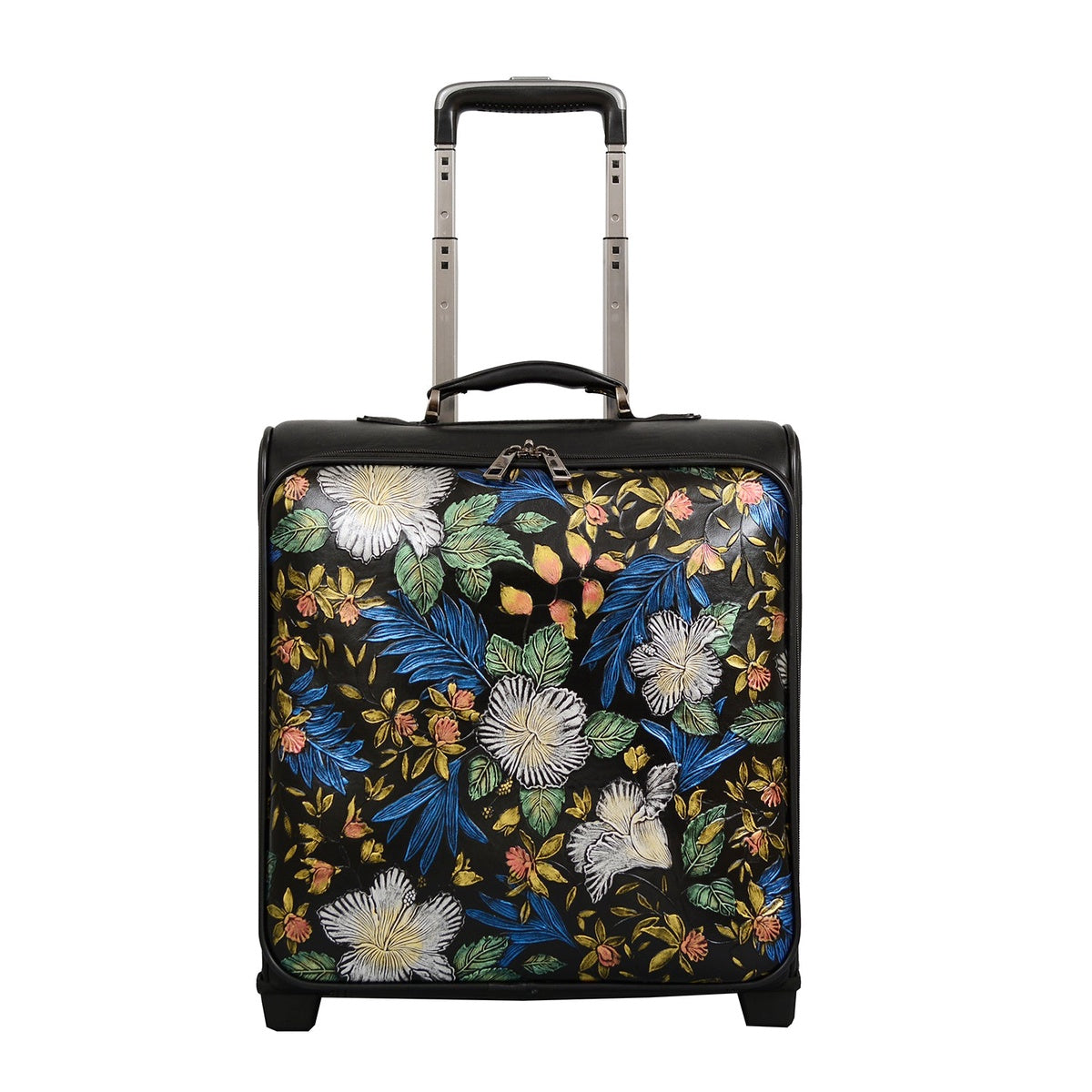  Mellow World Gardenia Floral Suitcase - Black - Bonton