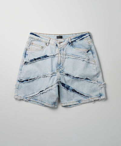 Bandit Frayed Denim Short - Light Blue