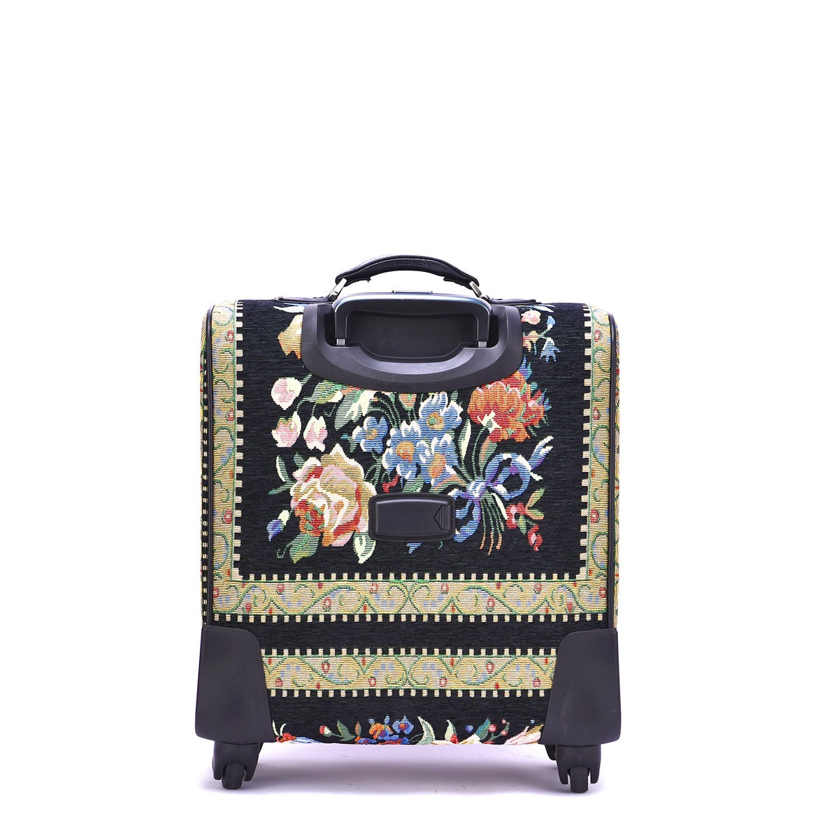  Mellow World Flower Shop Hand Beaded Suitcase - Black - Bonton