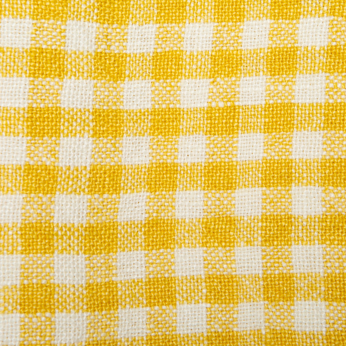  Caravan Two-Tone Gingham Napkins, Set of 4 - Natural & Dijon - Bonton