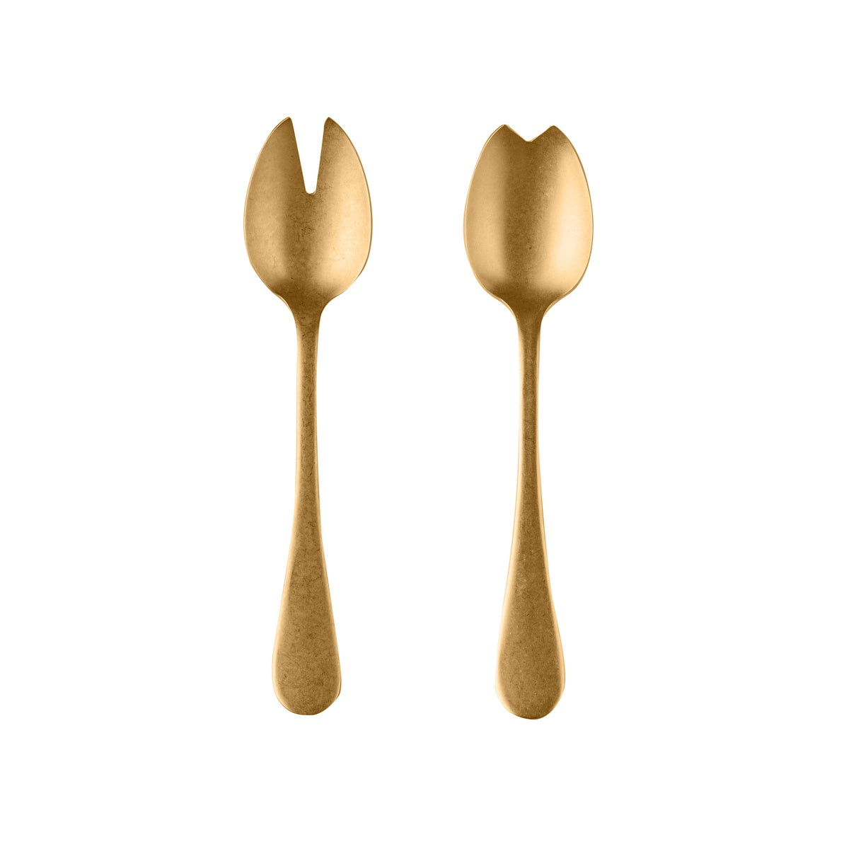  Mepra Vintage Salad Serving Set - Pewter Gold - Bonton
