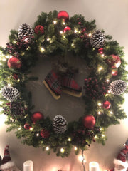 Canadian Pine Artificial Christmas Wreath - 20" - Unlit