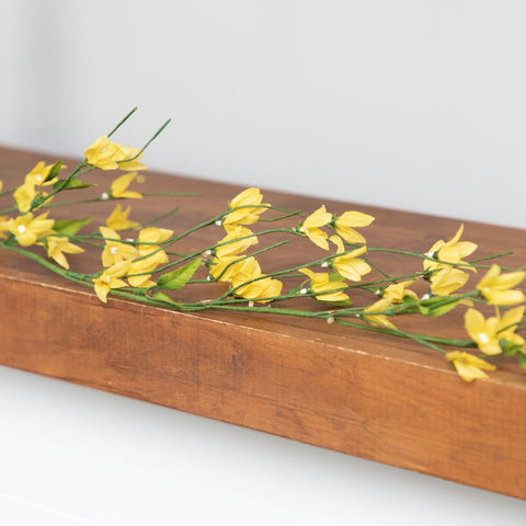 5' X 2" Green and Yellow Artificial Spring Floral Garland - Unlit