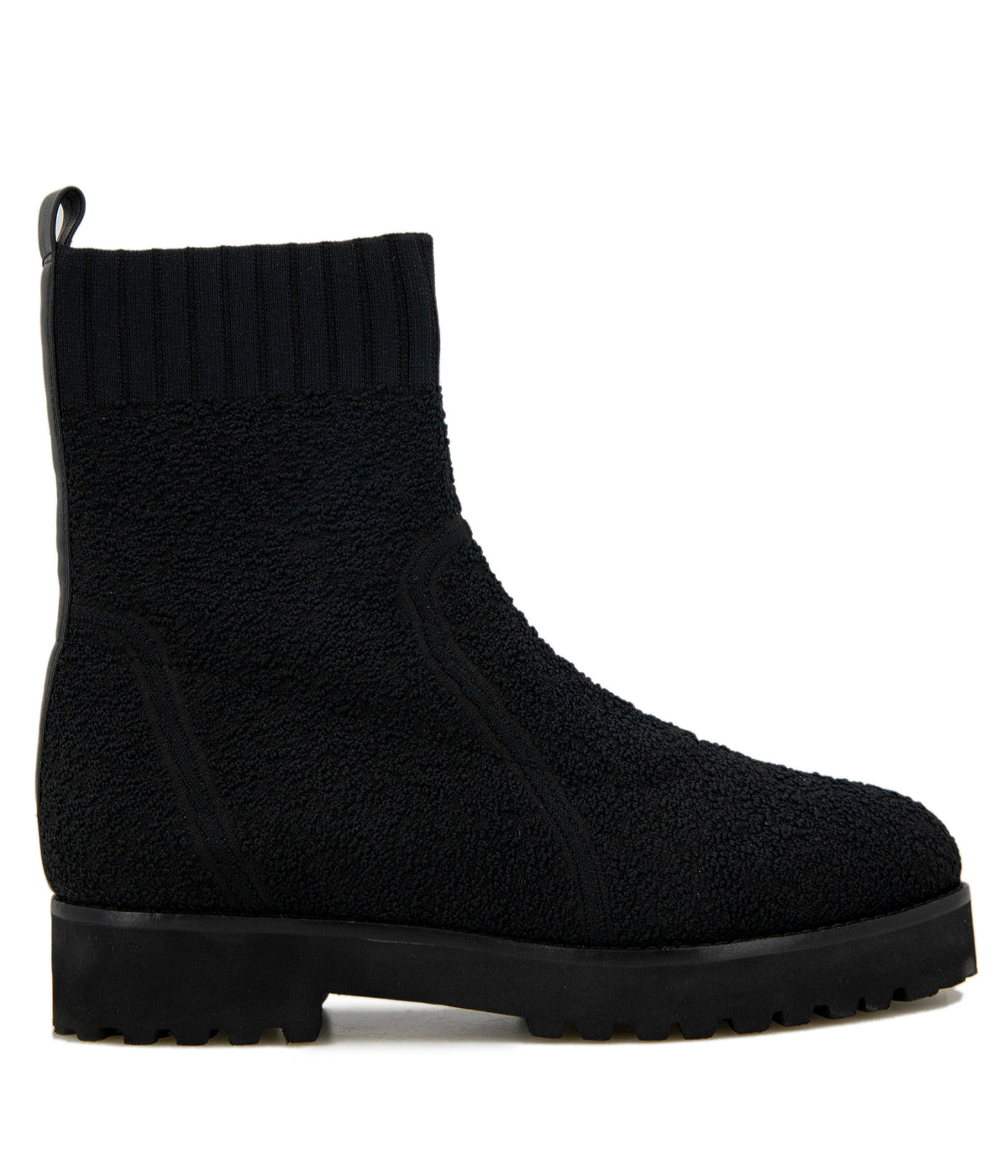  Andre Assous Featherweight Knit Bootie - Black - Bonton