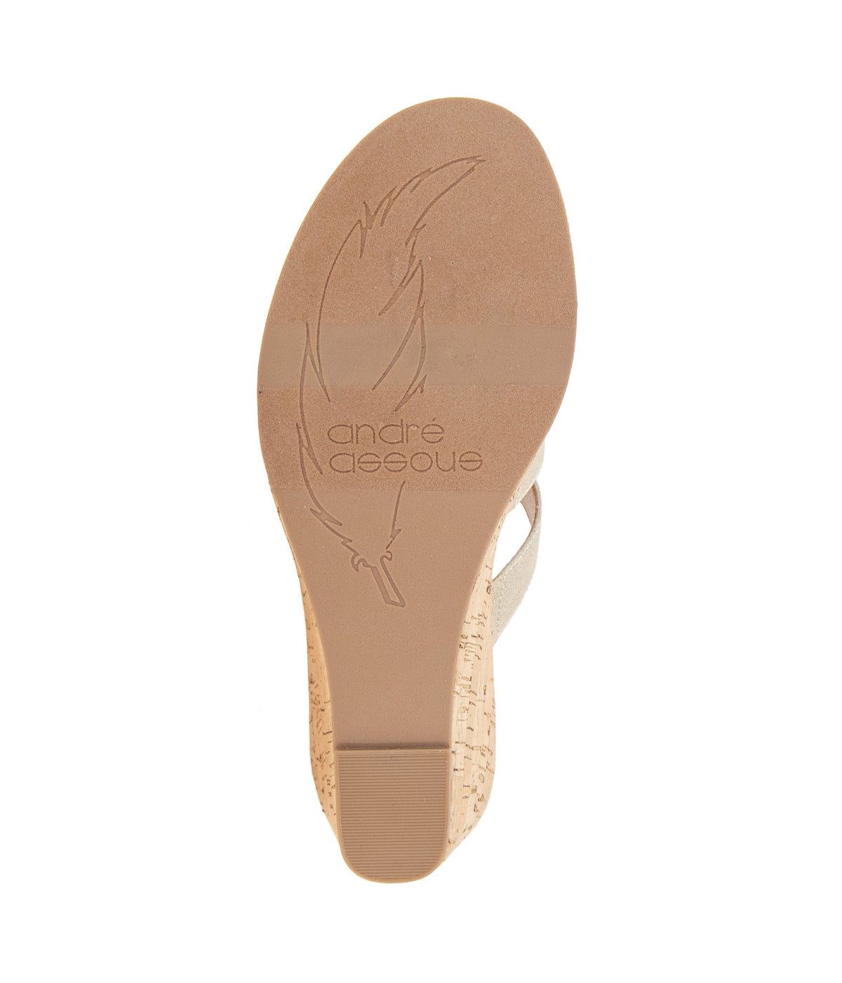  Andre Assous Featherweight Wedge Sandal - Pecan - Bonton