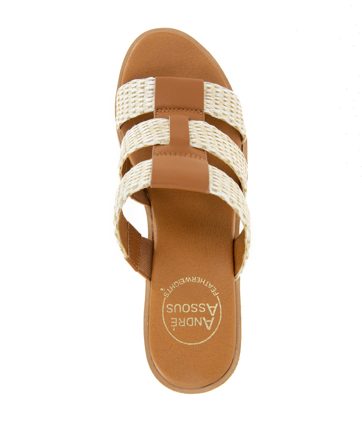  Andre Assous Featherweight Wedge Sandal - Platino - Bonton