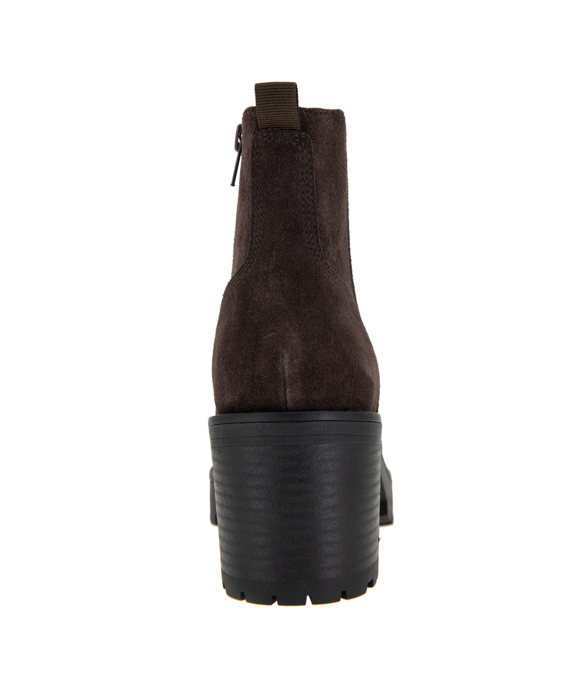  Andre Assous Snip Toe Lug Bootie - Chocolate Suede - Bonton