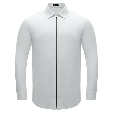 Zenith Zip Shirt WHITE