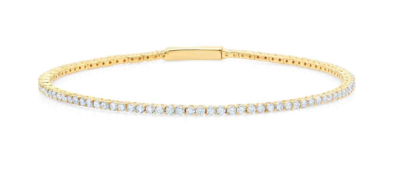  CRISLU Flex Bracelet in Gold - 18kt Yellow Gold - Bonton