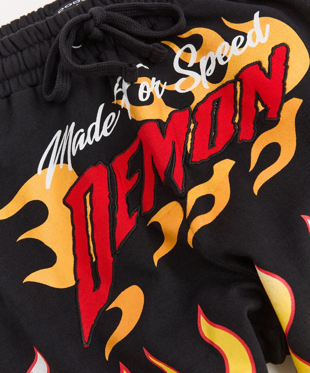  Reason Clothing Dodge Demon Speed Racing Short - Black - BLACK - Bonton