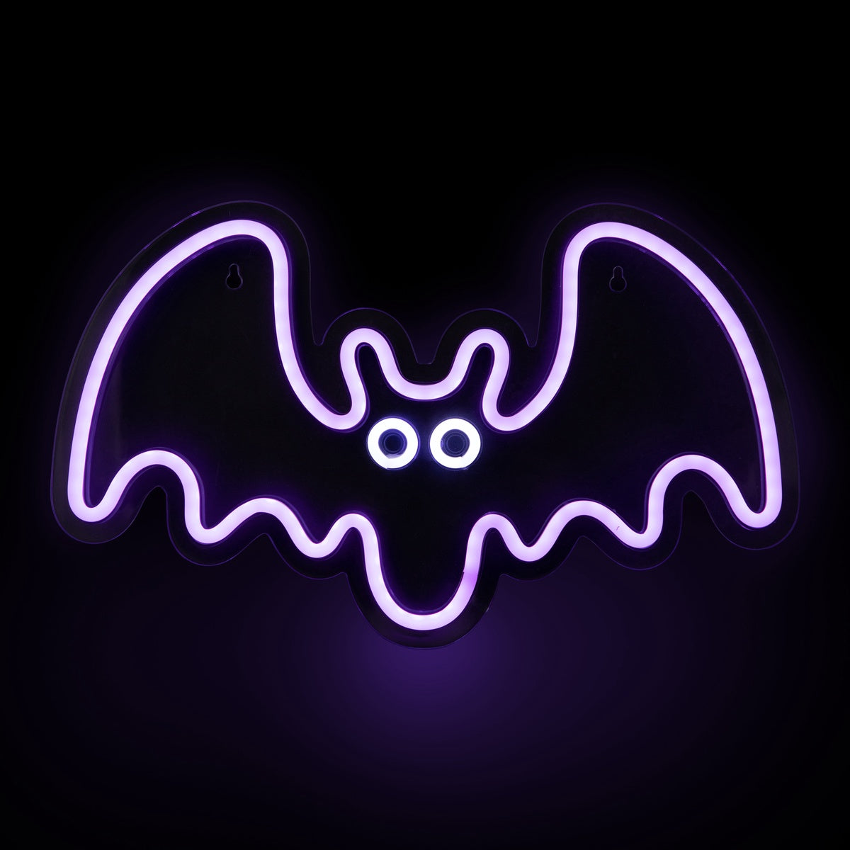  Northlight LED Lighted Neon Style Bat Halloween Window Silhouette - 15