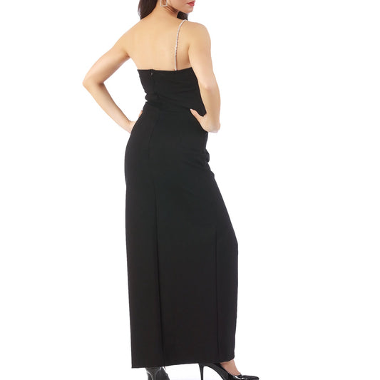 InstantFigure Long Dress Rhinestone Strap 168250