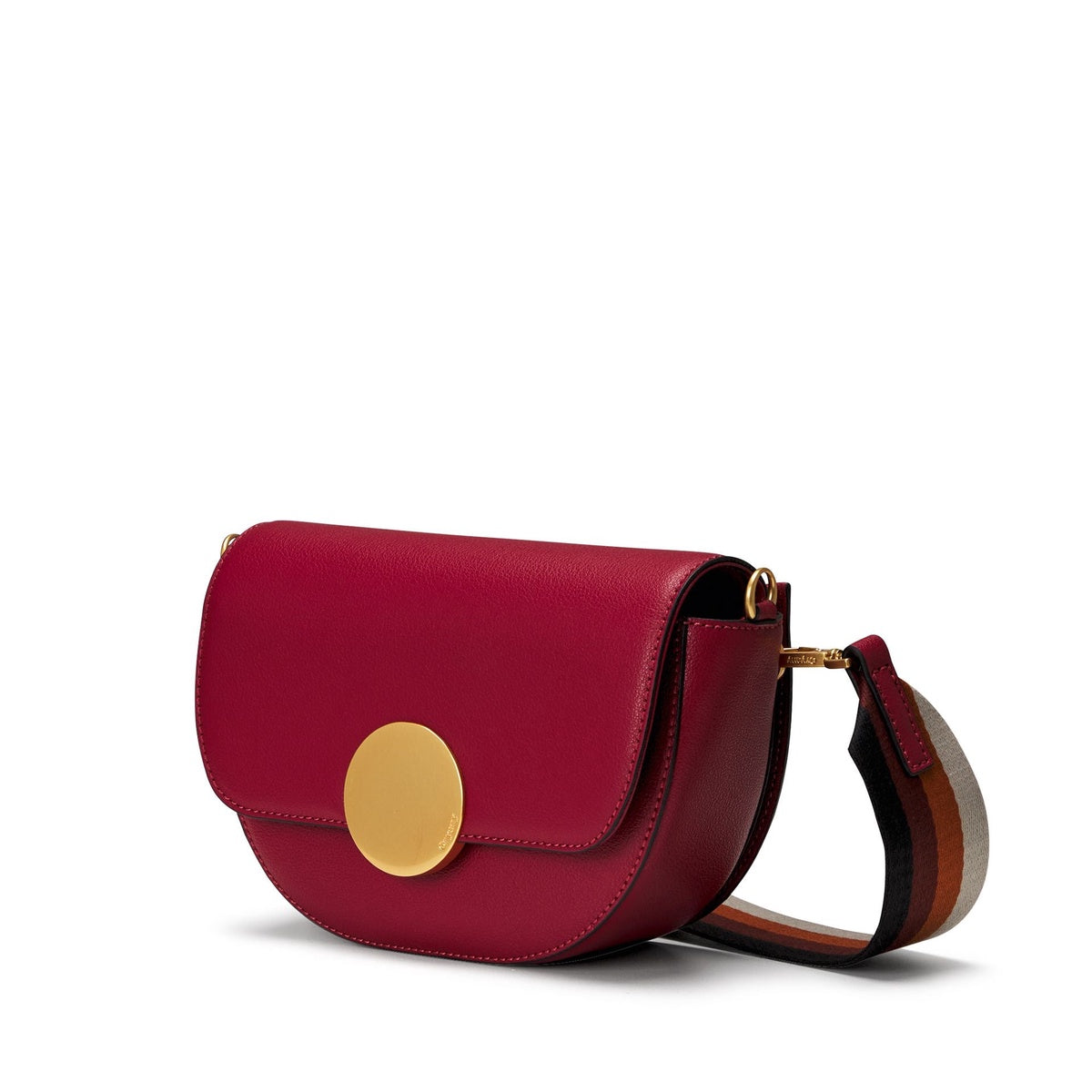  Oryany Lottie Saddle - Classic Small Crossbody - Eggplant - Bonton