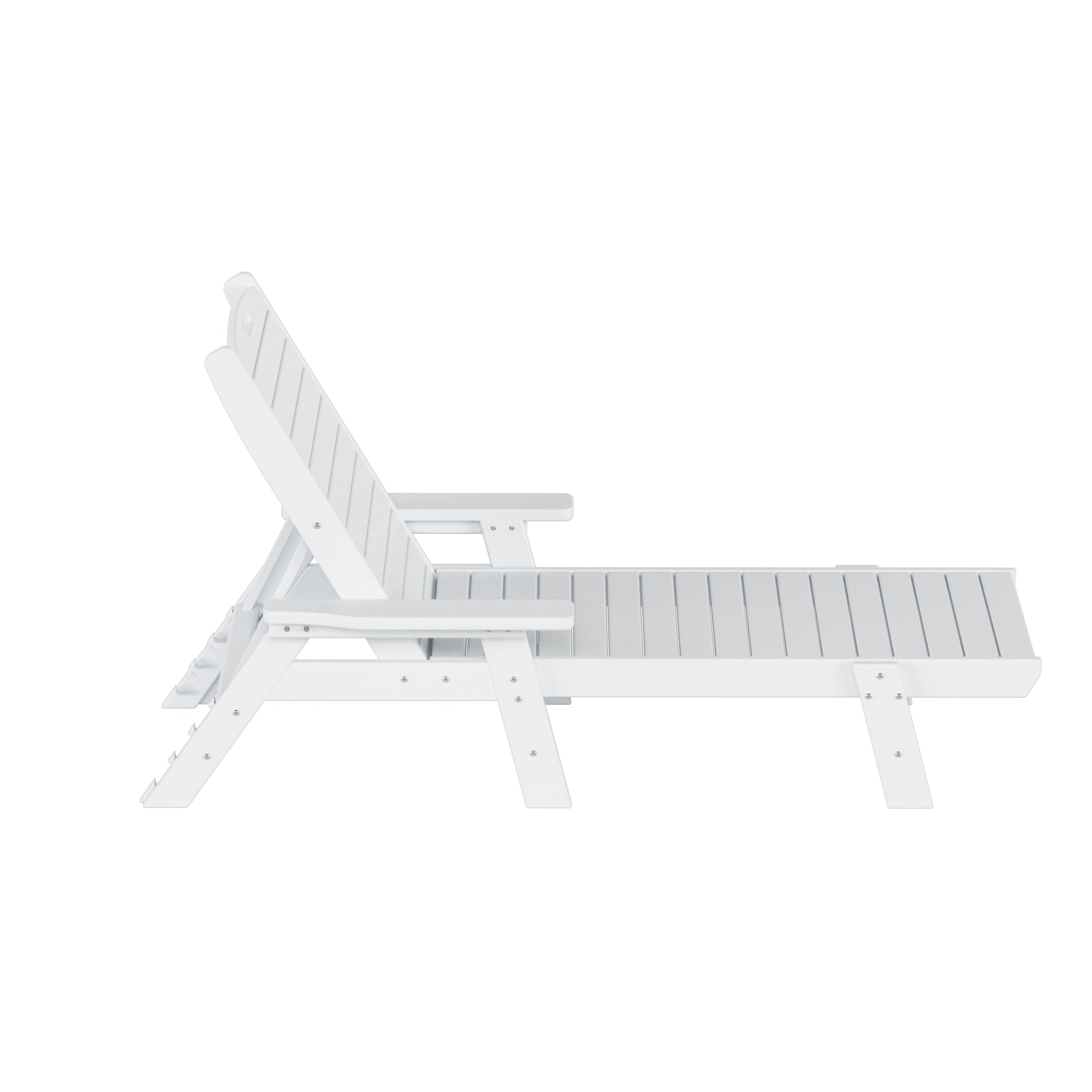  Westin Furniture Reclining Chaise Lounge - White - Bonton